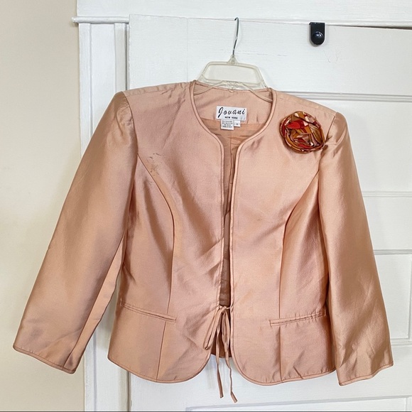 Jovani Jacket Light Pink - Picture 1 of 5